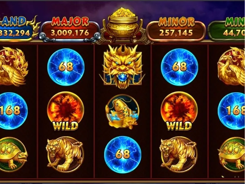 Kho Báu Tứ Linh Hit Club có thiết kế đồ họa 3D ấn tượng